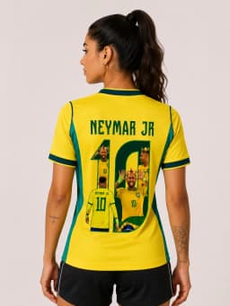 Camisa Brasil I 2026 — Torcedor Neymar Jr nº 10 — foto 1