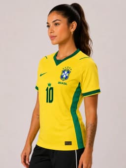 Camisa Brasil I 2026 — Torcedor Neymar Jr nº 10 — foto 3